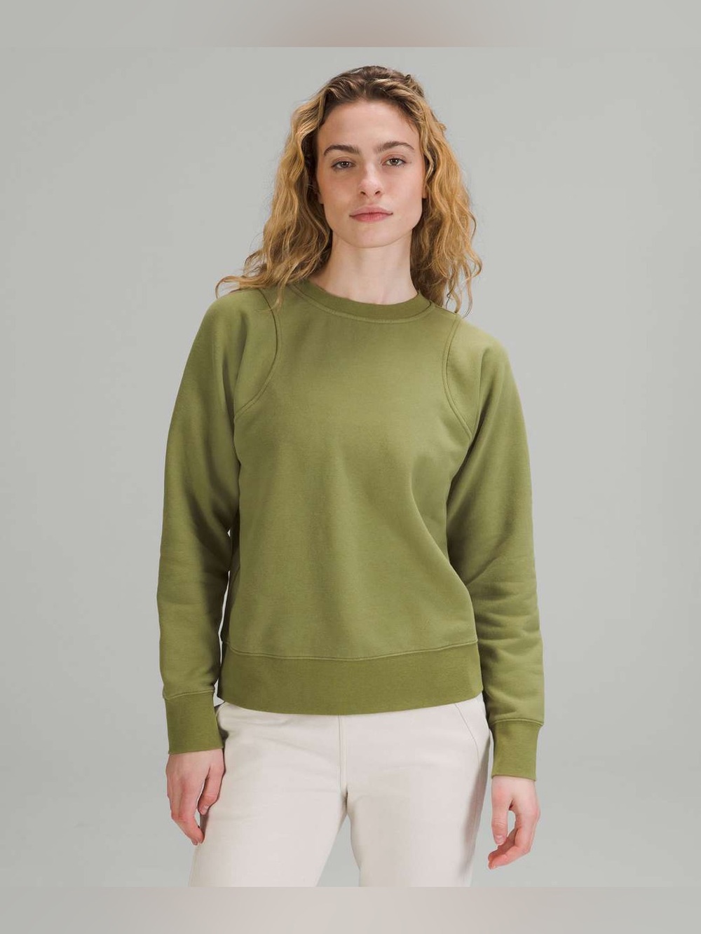 Lululemon Loungeful Crewneck Pullover Bronze Green